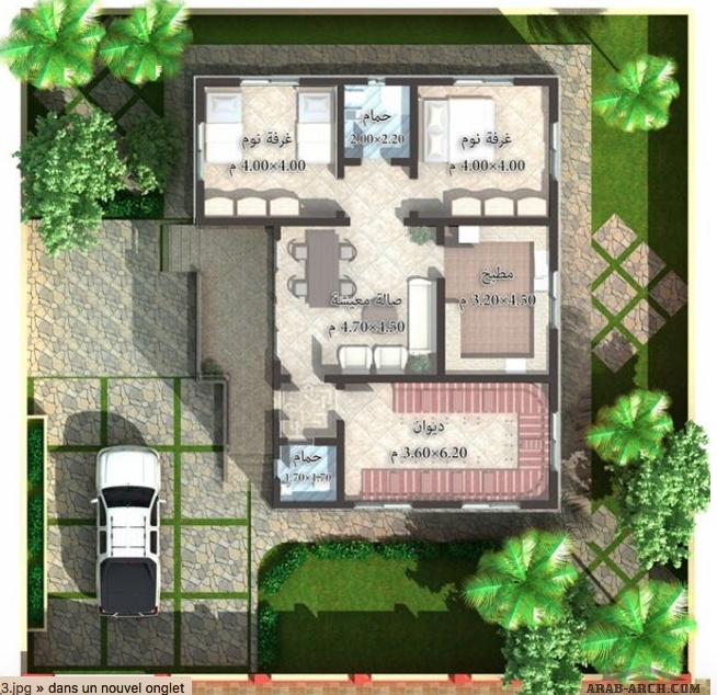 صور تصميم بيت شعبي