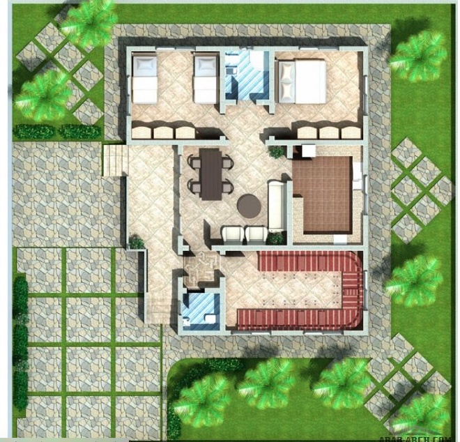 صور تصميم بيت شعبي