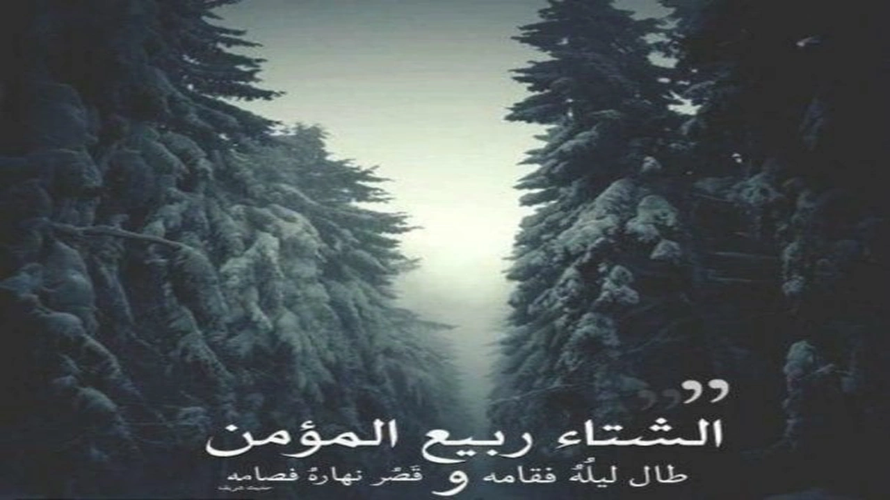 صورة عبارات عن شتاء