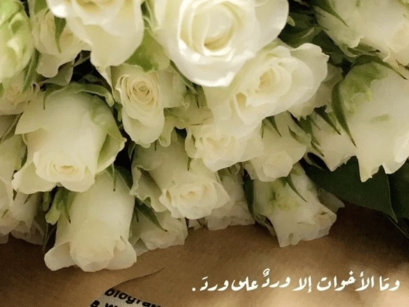 عبارات فيها ورد