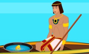 قصة السمكة ذهبية الرأس بالصور