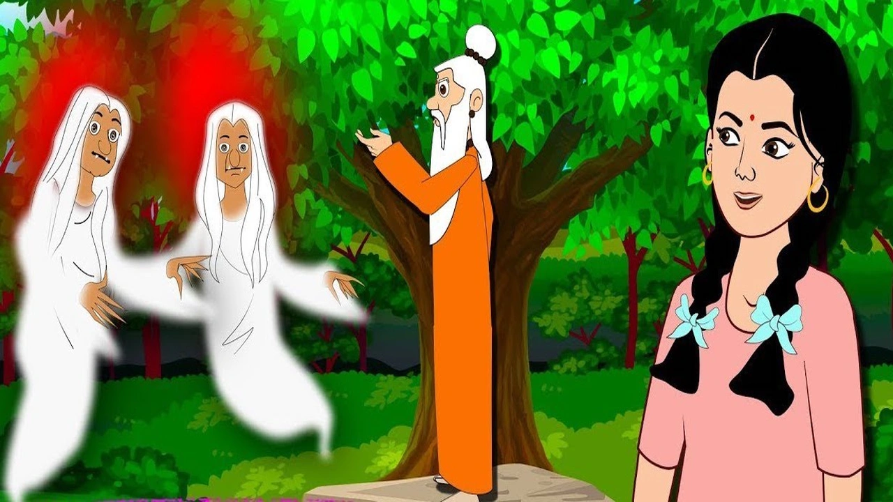 صورة قصص الأطفال قبل النوم : شبح في الغابة