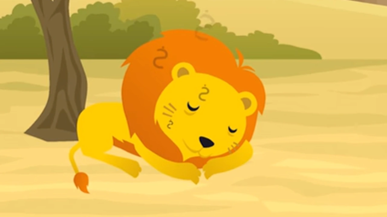 صورة قصص ما قبل النوم للاطفال : الأسد والفأر