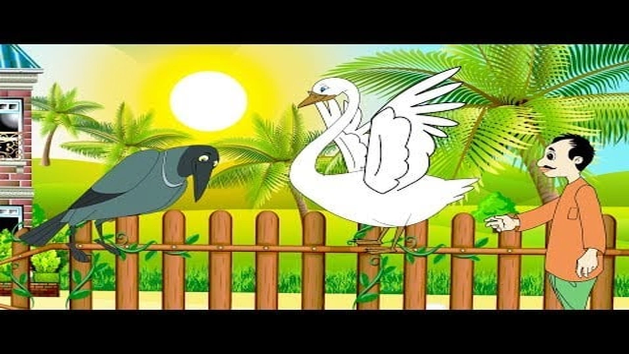 صورة قصص ما قبل النوم للاطفال: قصة الغراب الجشع