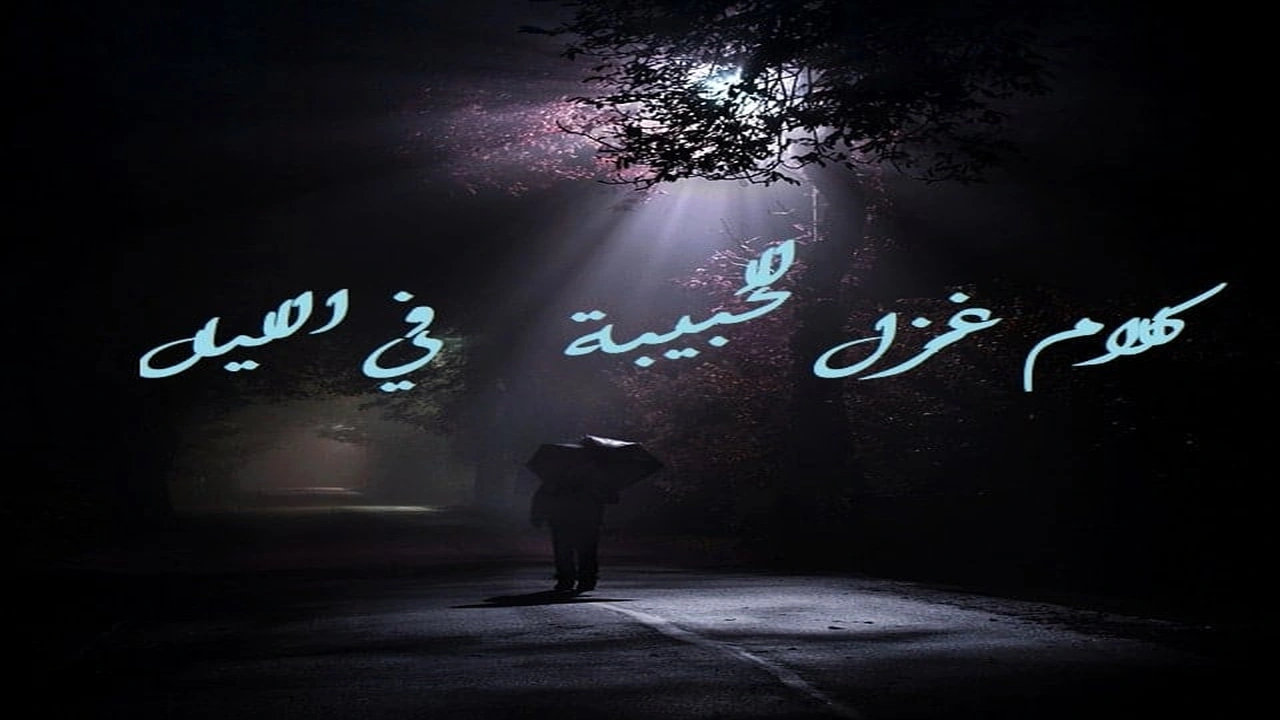 صورة كلام غزل للحبيبة في الليل