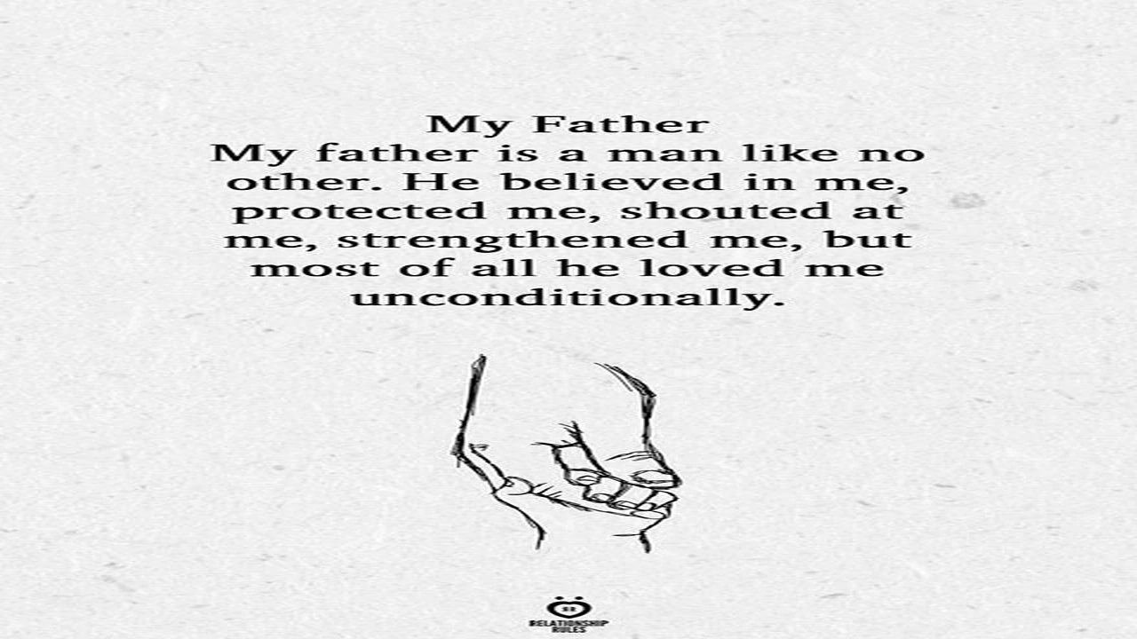 صورة كلام مدح عن الاب بالانجليزي