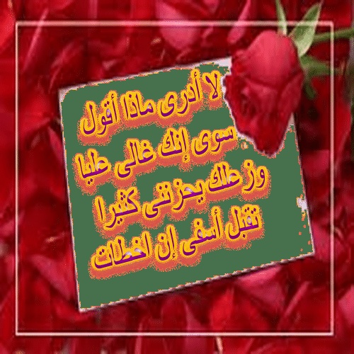كلمات اعتذار للحبيب