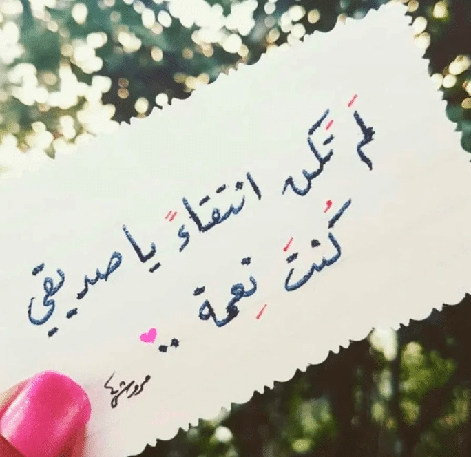 كلمات عن الصداقة