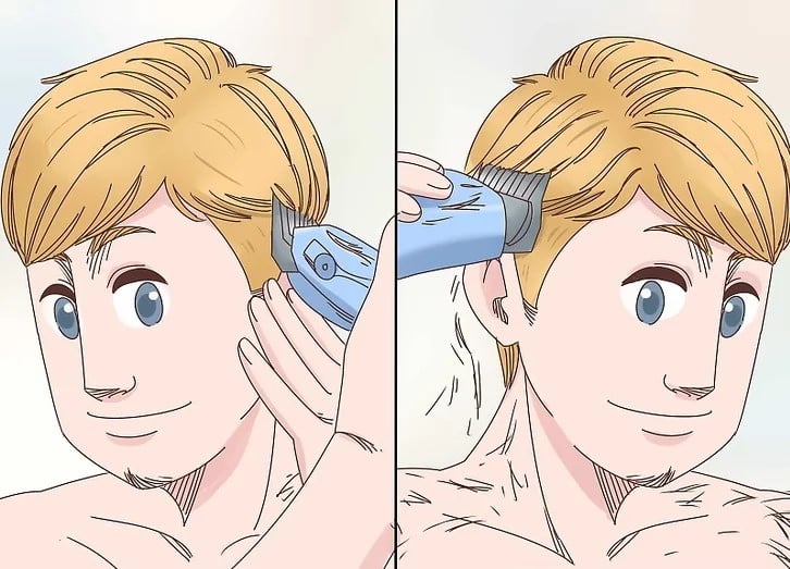 كيف تحلق شعر رأسك بنفسك - تعليم الحلاقة للمبتدئين بالصور , تعليم تدريج الشعر خطوة بخطوة