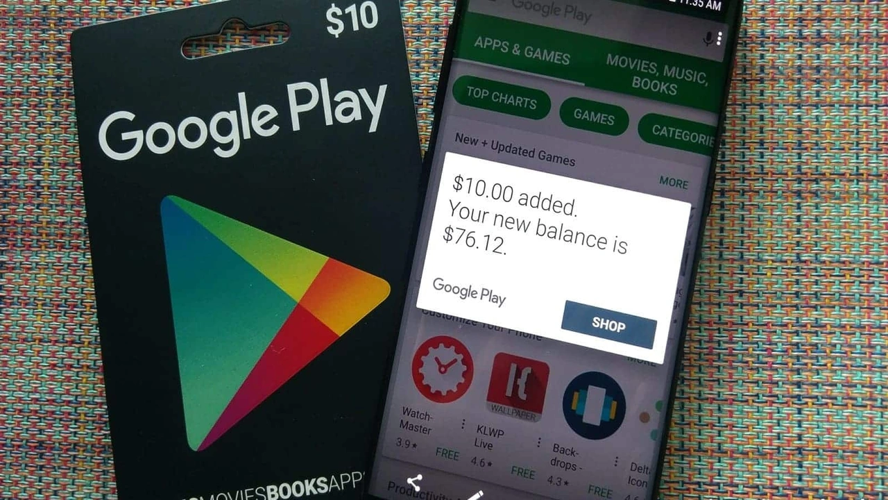 صورة كيفية شحن بطاقة جوجل بلاي