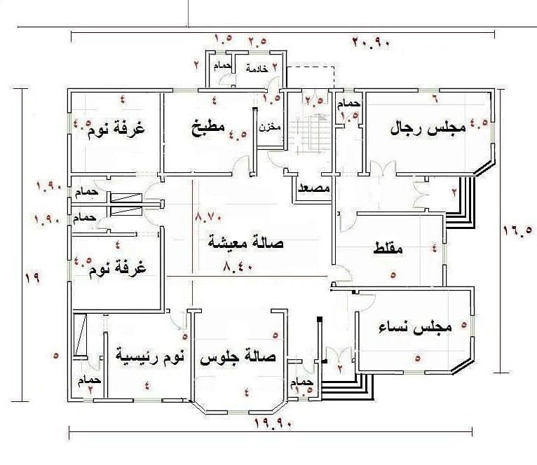 مخططات دور ارضي