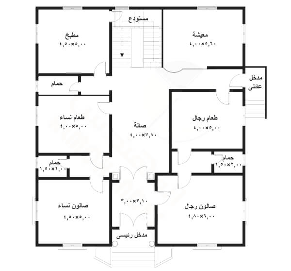 مخططات دور ارضي