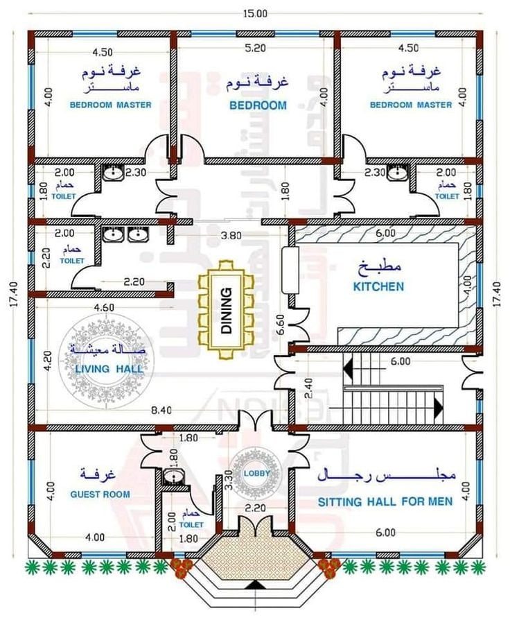 مخططات دور ارضي