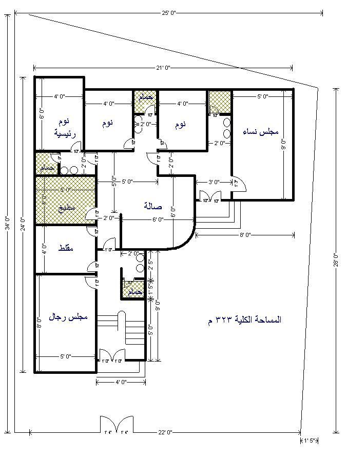 مخططات دور ارضي