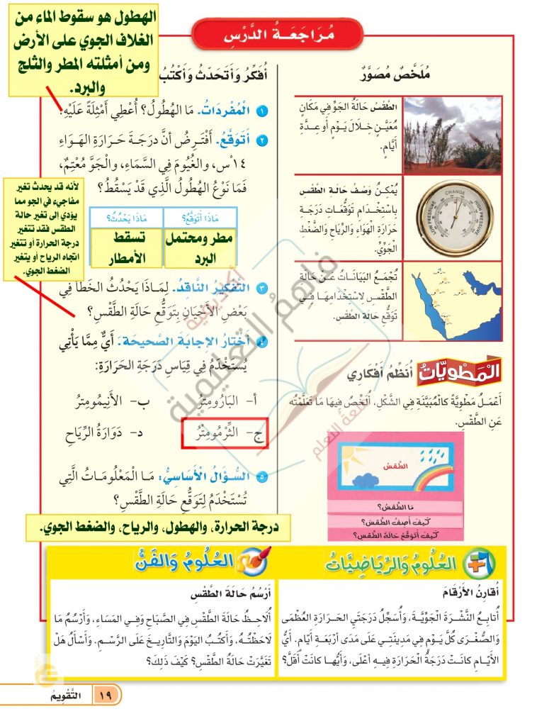 مطويات عن حالة الطقس