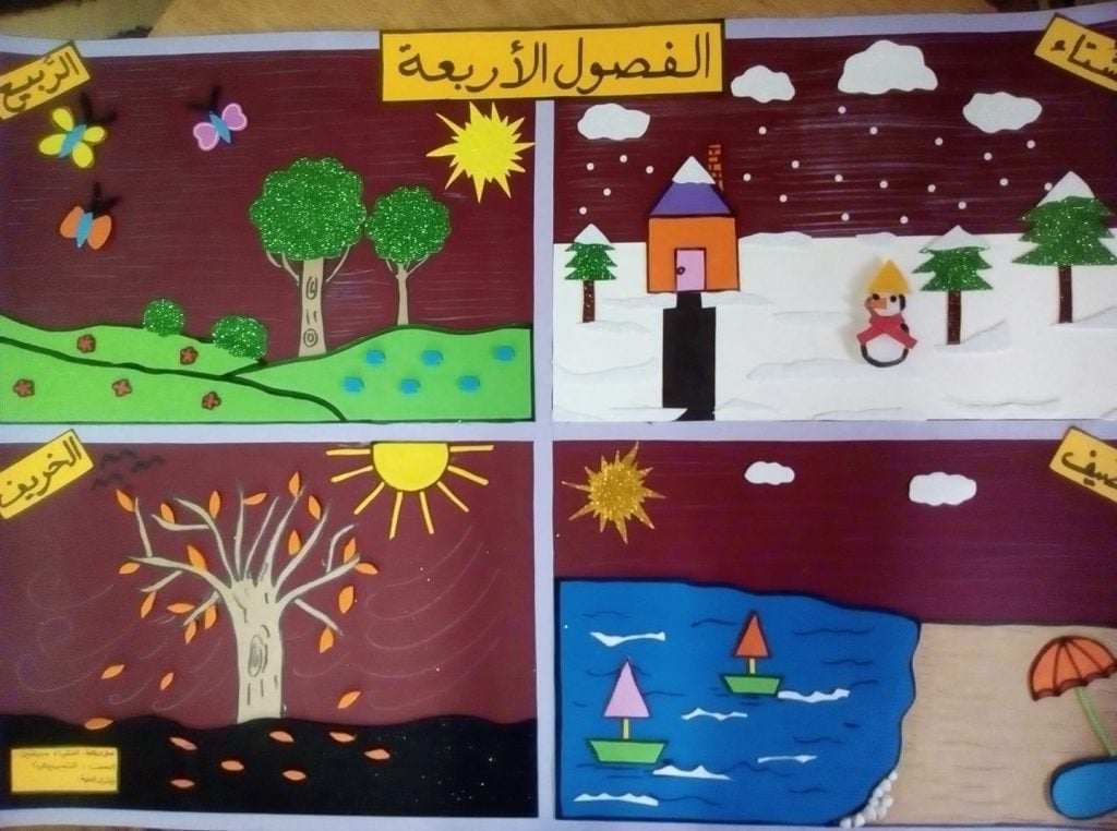 مطويات عن فصول السنه