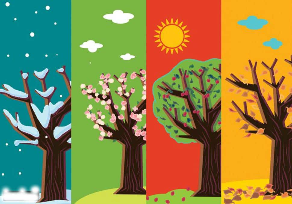 مطويات عن فصول السنه