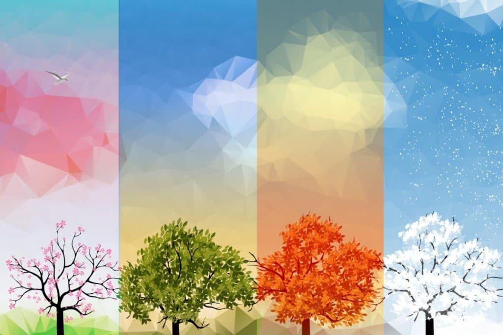 مطويات عن فصول السنه