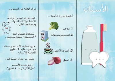 مطويات عن نظافة الاسنان