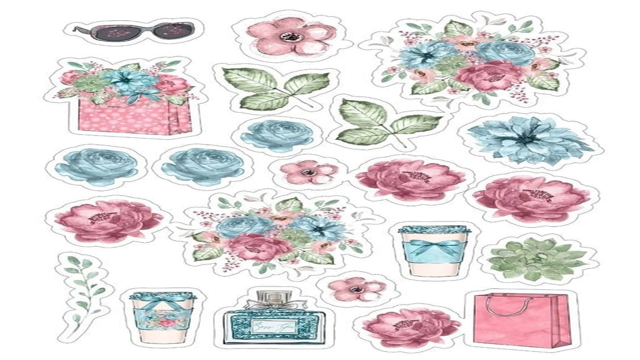 صورة ملصقات كيوت للطباعة