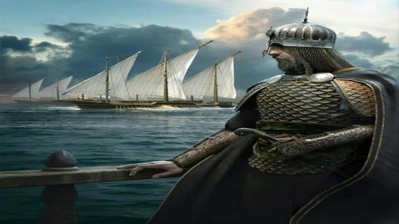 صورة من صاحب مقولة البحر من ورائكم والعدو من امامكم 