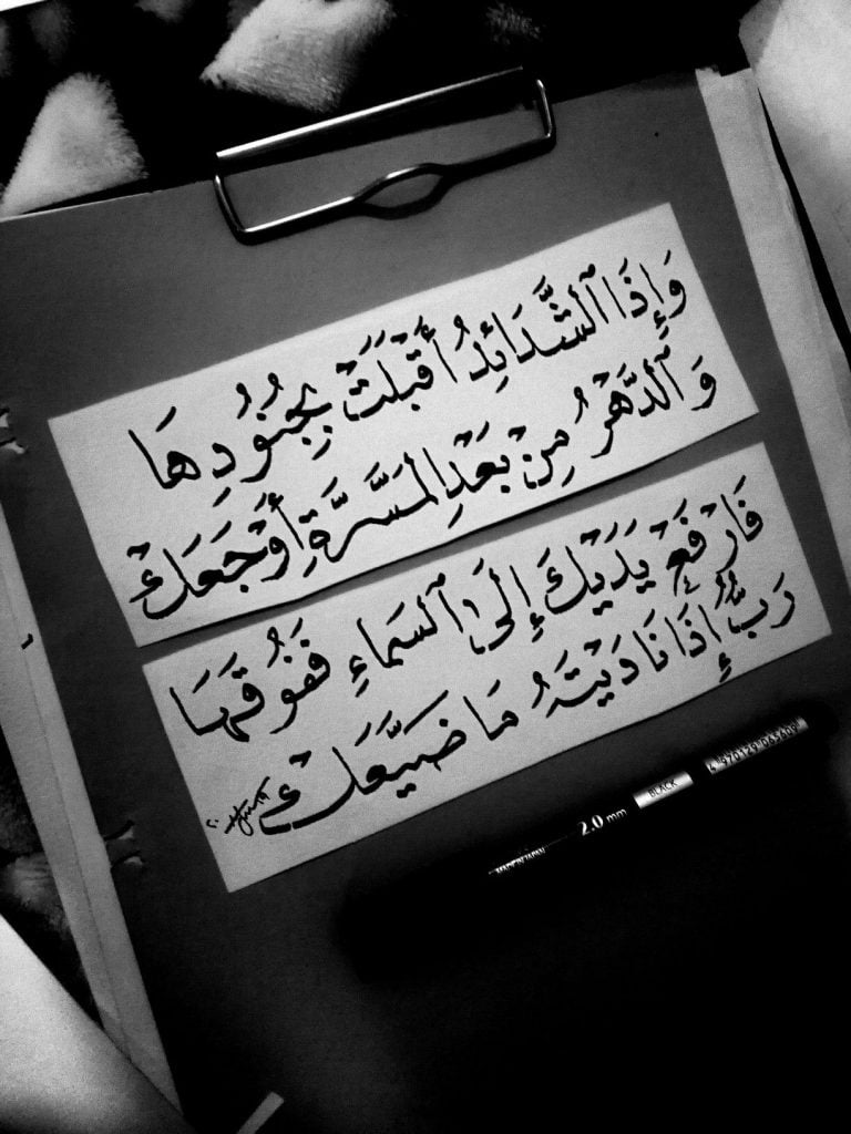 من قائل وإذا الشدائدُ أقبلَت بجنُودِها