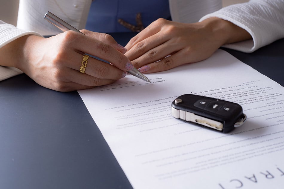 نموذج عقد ايجار سيارة