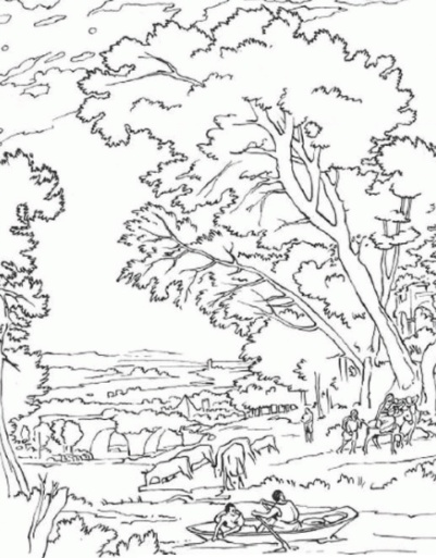 رسومات تلوين طبيعة