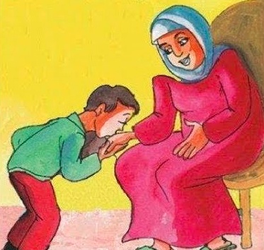 رسومات للتلوين عن بر الوالدين