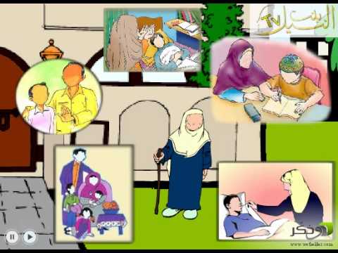 رسومات للتلوين عن بر الوالدين