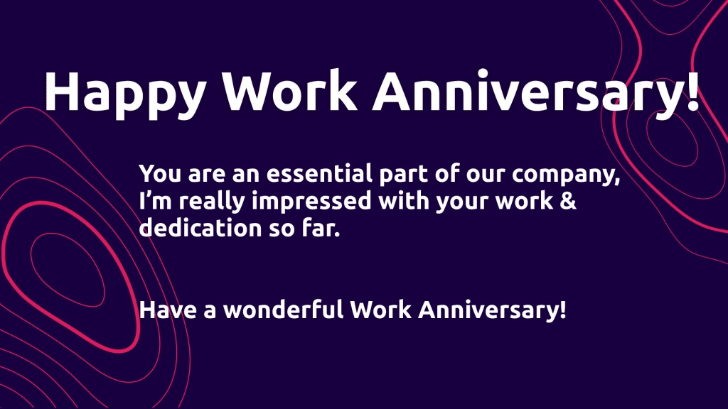 anniversary messages for employees