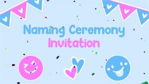 baby naming ceremony invitation message