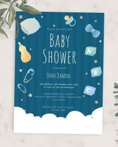 baby shower invitation message
