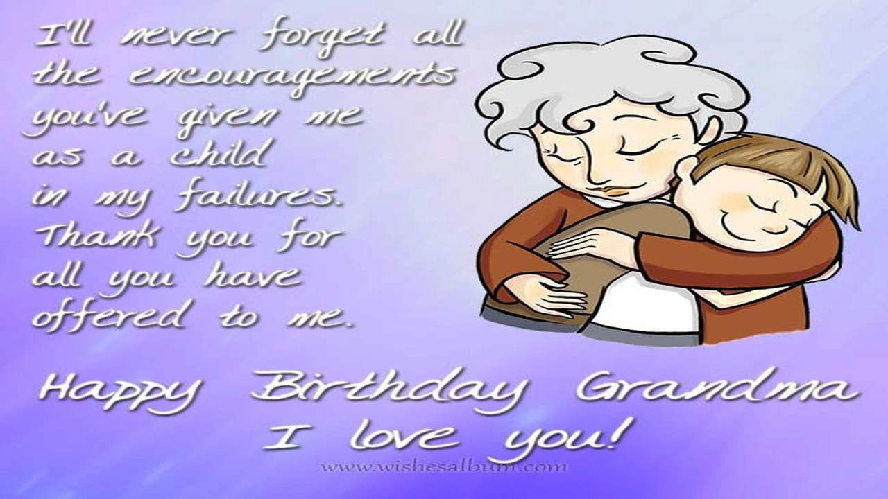 صورة birthday messages for grandma