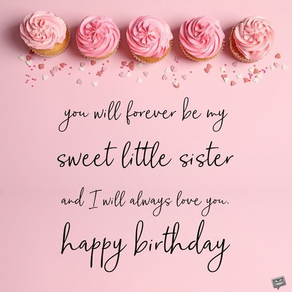 birthday messages for sister