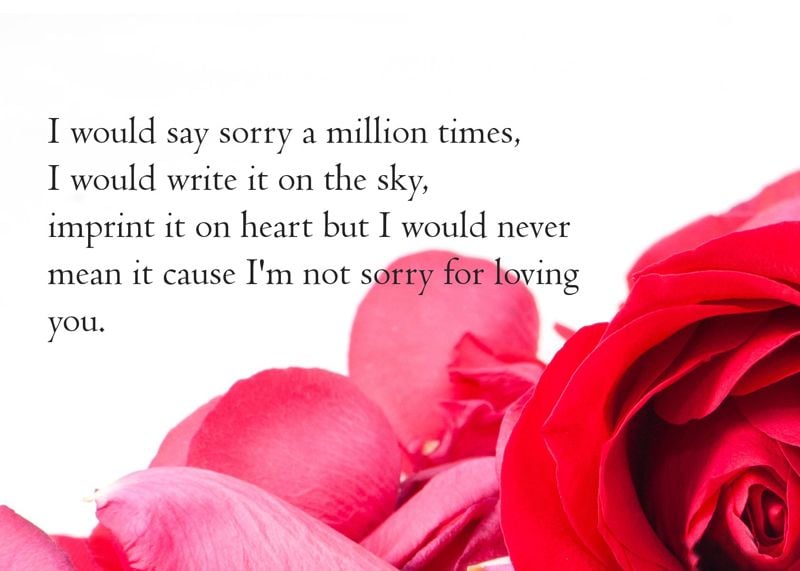 love messages for him to say sorry