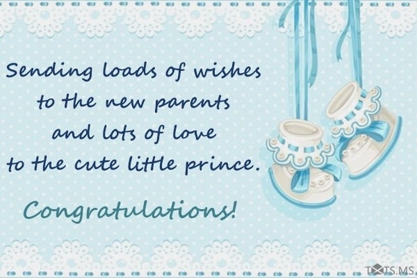 new baby messages for cards