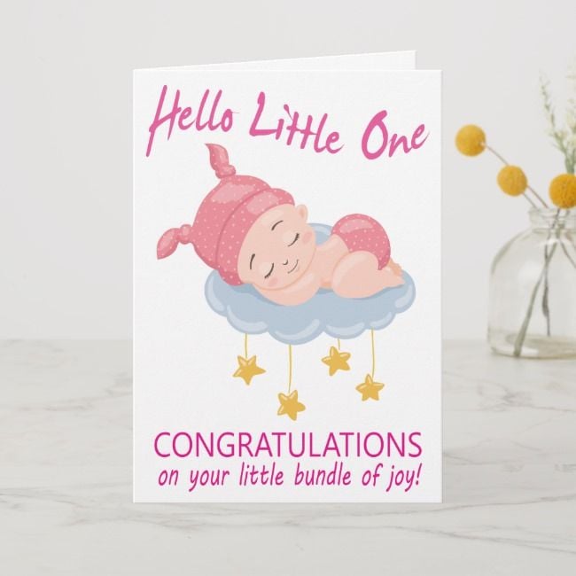 new baby messages for cards
