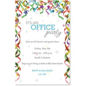 office party invitation message