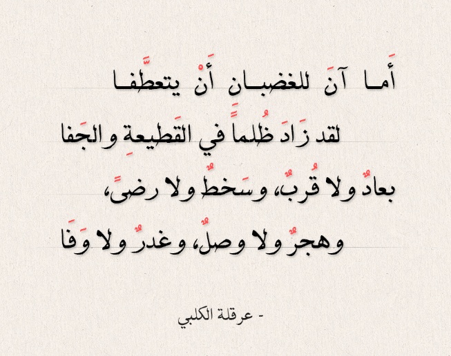 أبيات شعر في الاعتذار للأصدقاء