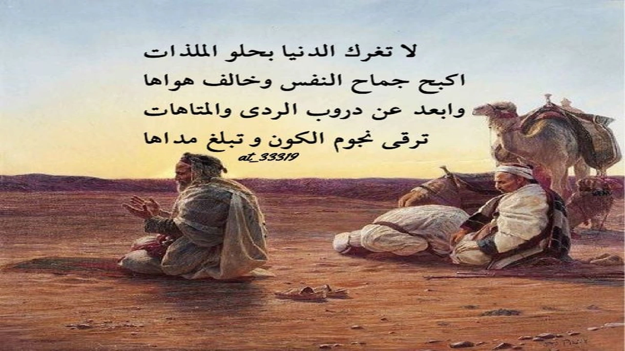 صورة أبيات شعر للمتنبي عن عزة النفس