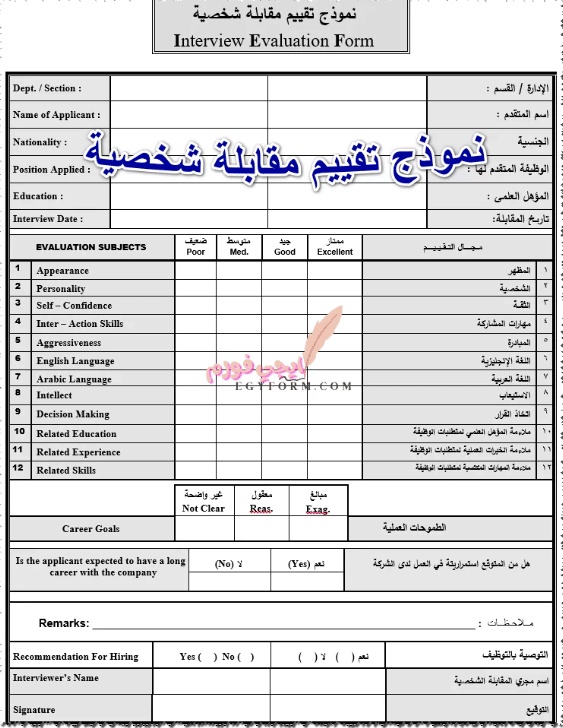 أسئلة مقابلة شخصية لوظيفة إدارية
