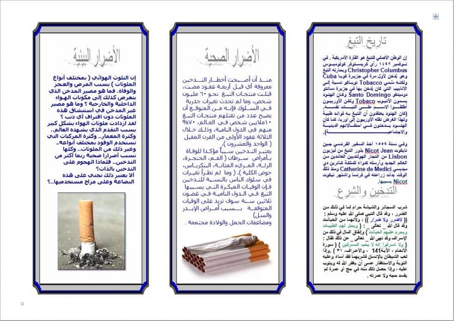 أفكار مشاريع عن التدخين