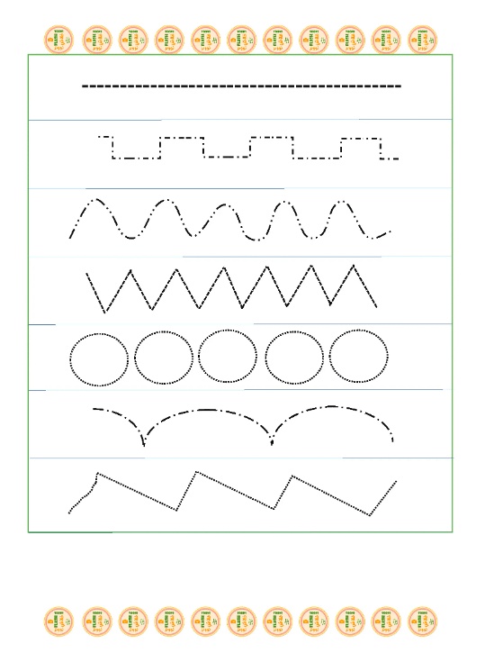 أوراق عمل للتحضيري تدريب اليد على الخط
