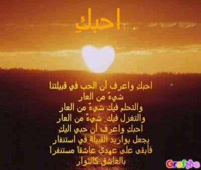 ابيات شعر عن الحب بالصور