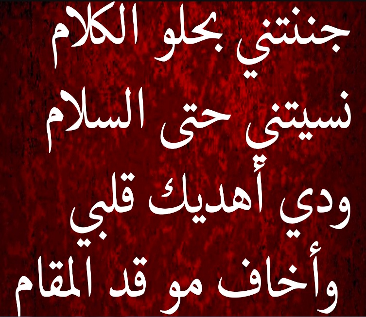 ابيات شعر عن الحب بالعامية