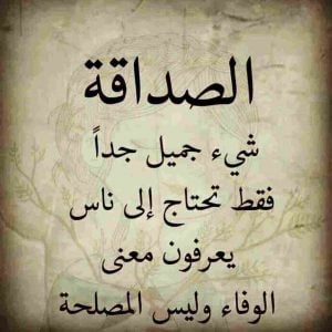 ابيات شعر في صديق المصلحه