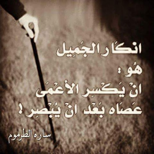 ابيات شعر في نكران الجميل