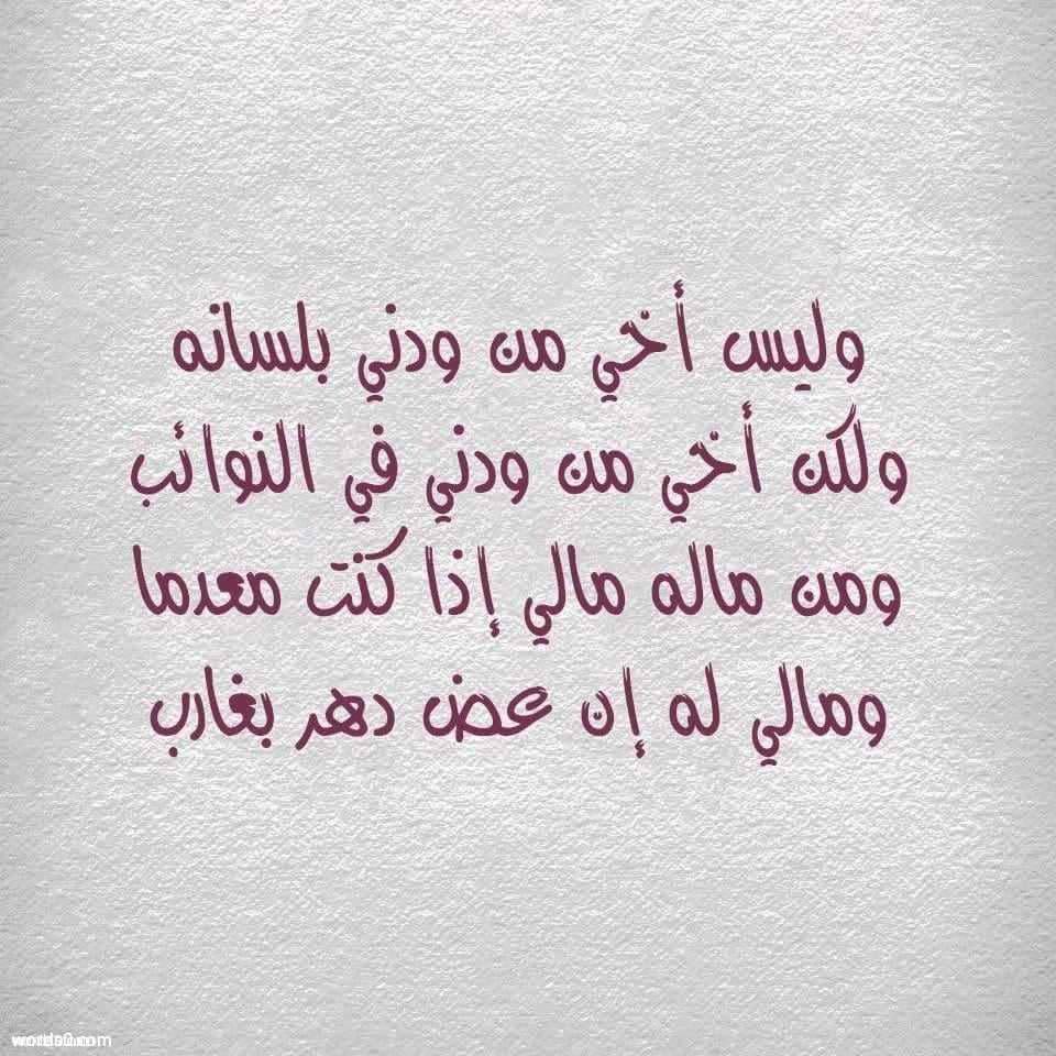 ابيات شعر للمتنبي عن الصديق