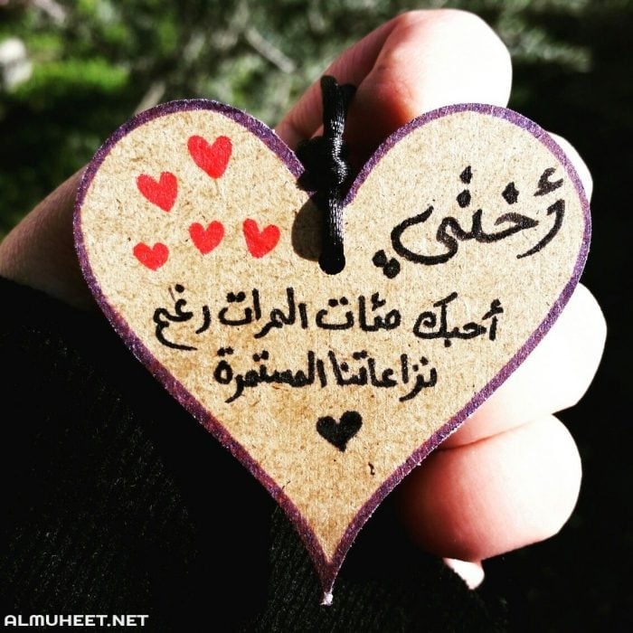 اجمل رسالة حب لاختي